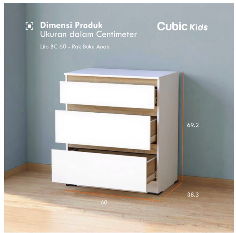 Cubic KIDS Lemari Laci LILO 3