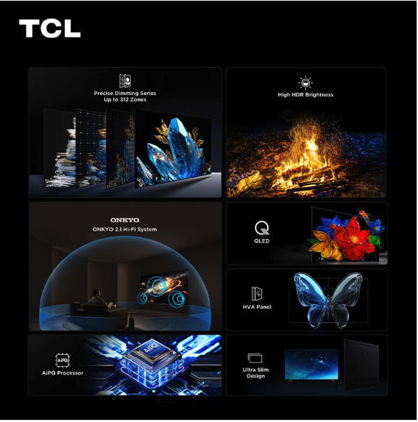 TCL 4K QD-Mini LED TV 65 Inch C6KS
