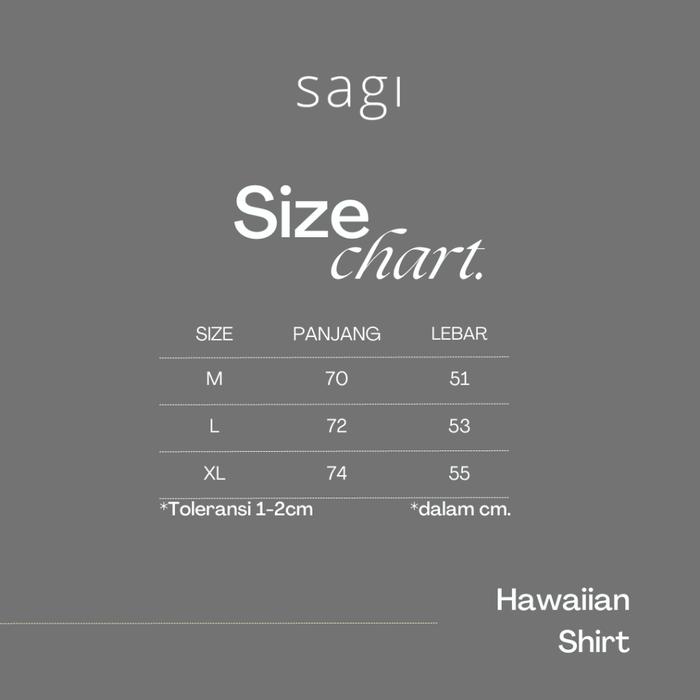 Sans Clothing Co. Sagi Men Kemeja Hawaiian Printing Slimfit