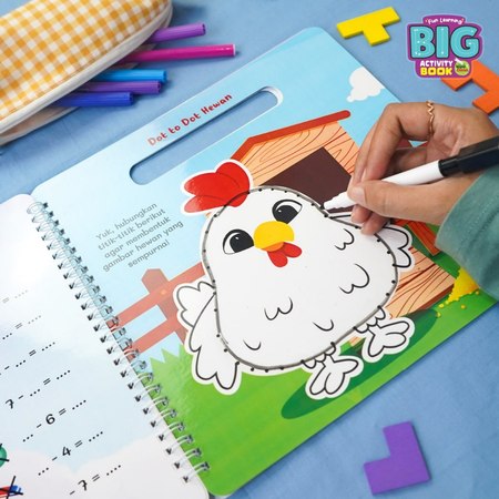 Ziyadbooks Fun Learning Big Activity Book (Wipe Clean)