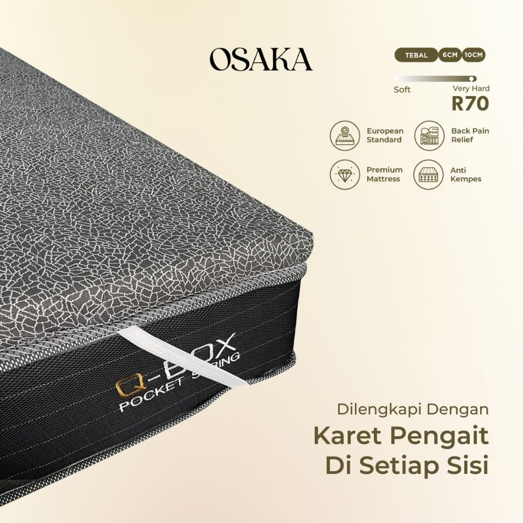 OSAKA Back Pain Super Hard Topper Orthopedic R70++ 140 x 200 3