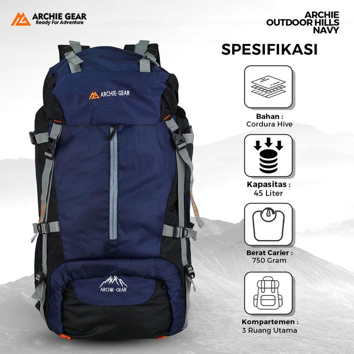 Archie Gear Hills Navy Carrier 40 L
