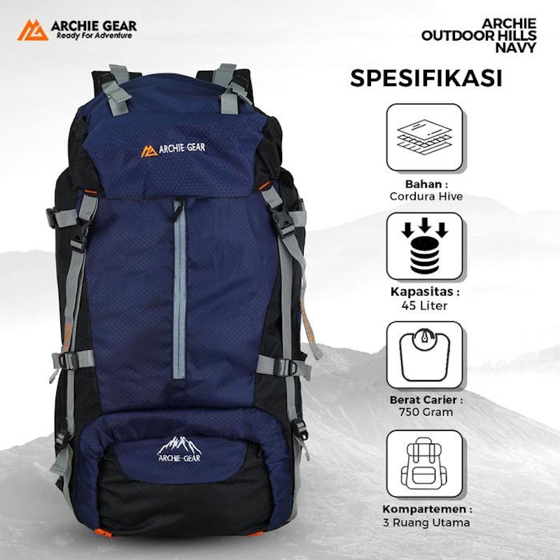 Archie Gear Hills Navy Carrier 40 L 3
