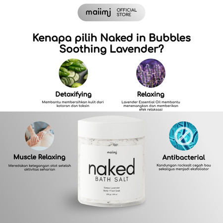Akselerator Perintis Ganesha Maiimi Naked Bath Salt Sleepy Lavender