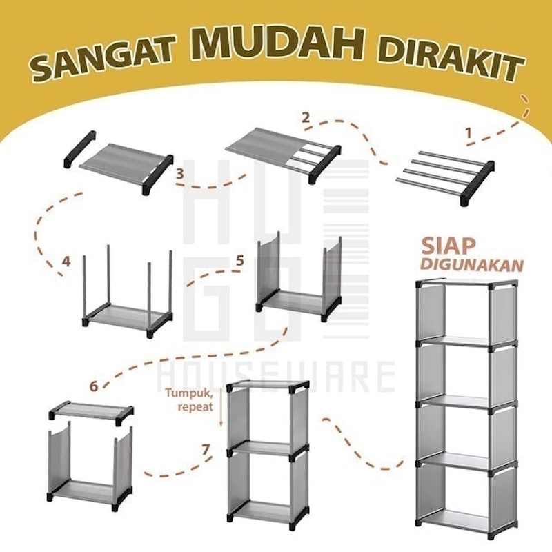 Rak Buku Serbaguna 4