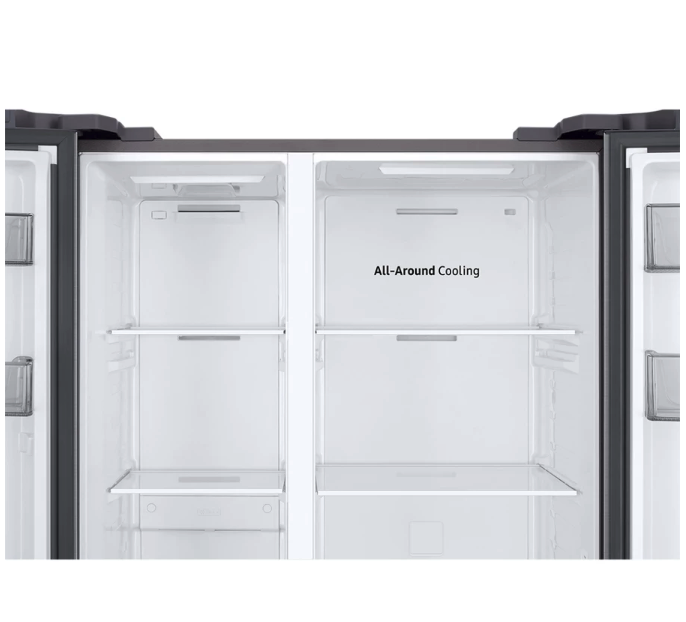 Samsung Electronics Samsung 603L Refrigerator SBS SmartThings AI Energy Gentle Silver Matt RS57DG4000M9SE