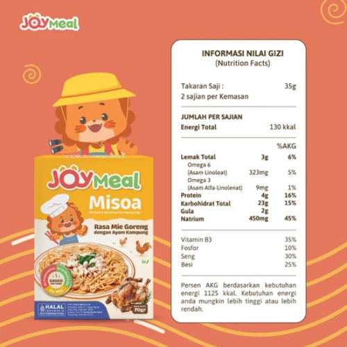 Kanara Nutrisi Sehat JoyMeal Misoa Rasa Mie Goreng dengan Ayam Kampung