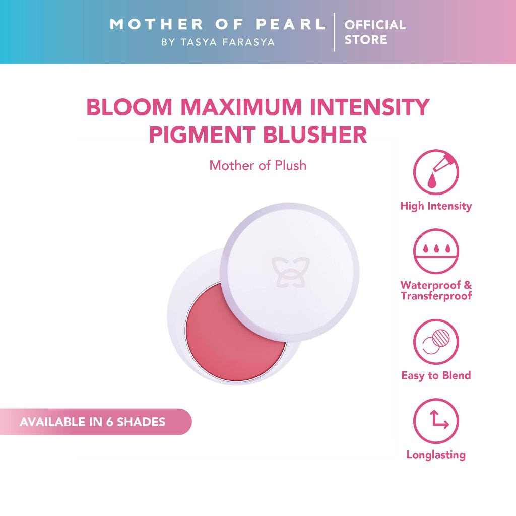 MOP Indonesia Corp Mother of Pearl Bloom Maximum Intensity Pigment Blusher 07 Titian