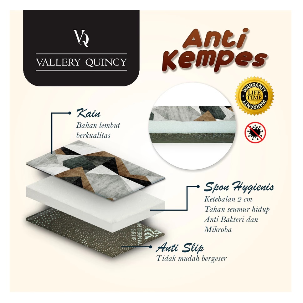 Internal Tekstil Grup Vallery Quincy Karpet Motif 150x190cm