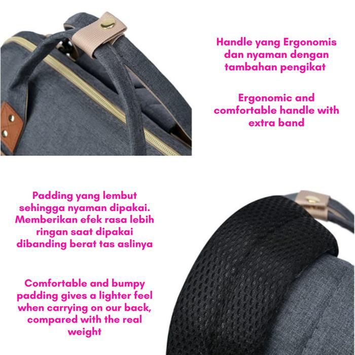 MamaJoy Multifunction Diaper Bag 3