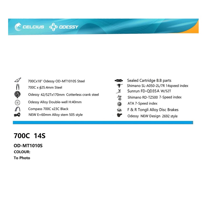 Odessy Roadbike 1010s 14 Speed Frame Besi  5