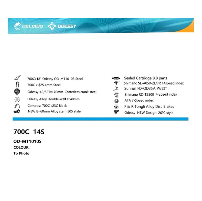 Odessy Roadbike 1010s 14 Speed Frame Besi 5