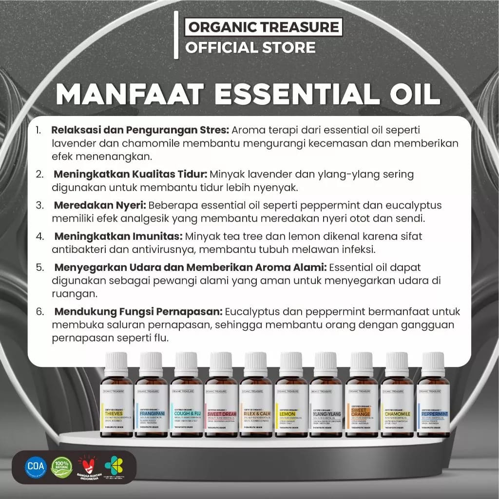 Hiroshi Craney Organic Treasure Cough & Flu Speciality Blend Essential Oil