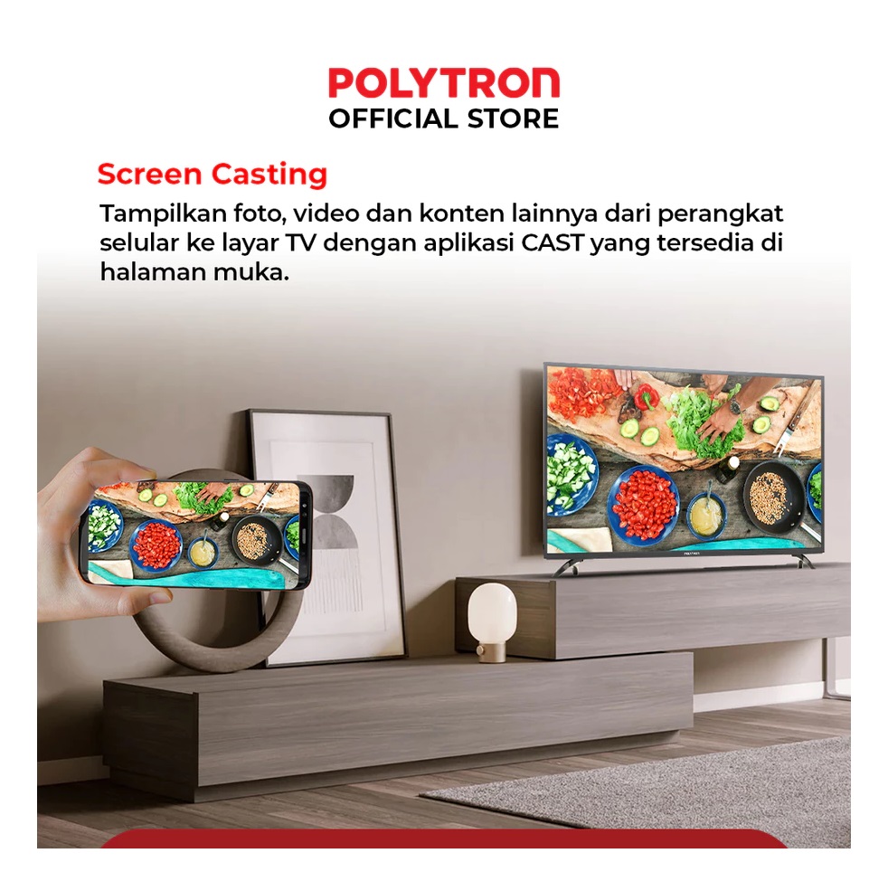 Hartono Istana Teknologi Polytron 43" Smart TV PLD-43CV8869