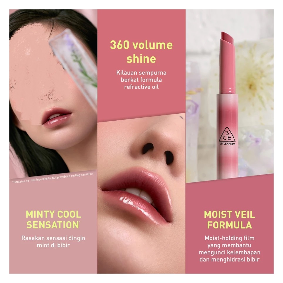 Stylenanda 3CE Shine Reflector Tinted Lip Balm Rain or Shine