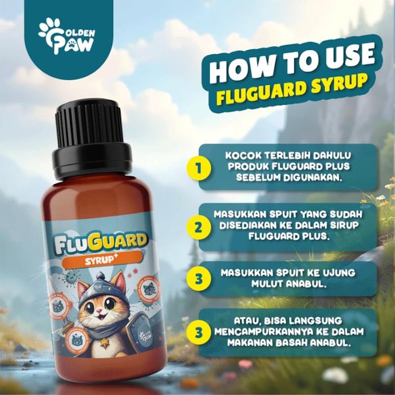 Golden Paw FluGuard Syrup+ 3