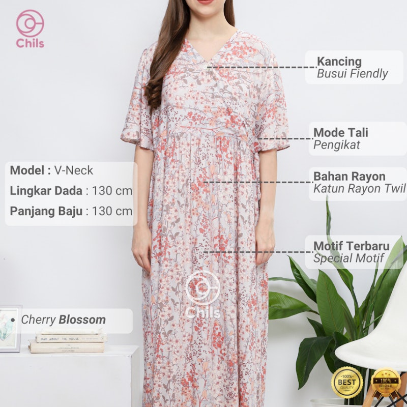 Chils Daster Kimono V-Neck 2