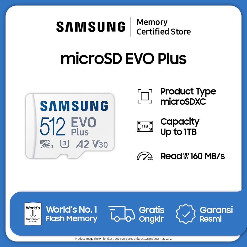 Samsung Electronics Samsung EVO Plus microSDXC Memory Card 512 GB MB-MC512KA/AMMB-MC512KA/AM