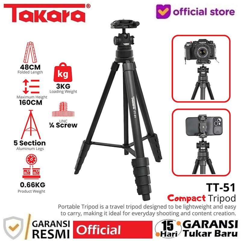 Takara Tripod Traveller with Ball Head 5
