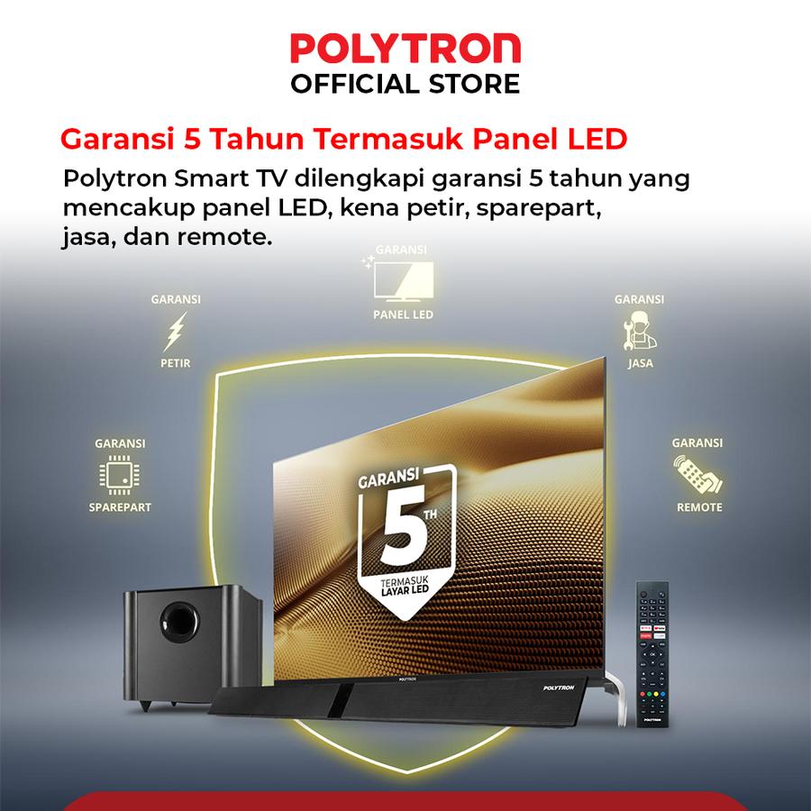 Hartono Istana Teknologi Polytron 40" Smart Cinemax Google TV PLD 40RG9059