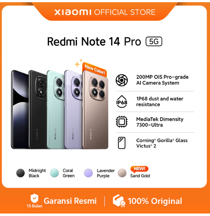 Xiaomi Communication Technology Redmi Note 14 Pro 5G (8/256GB)