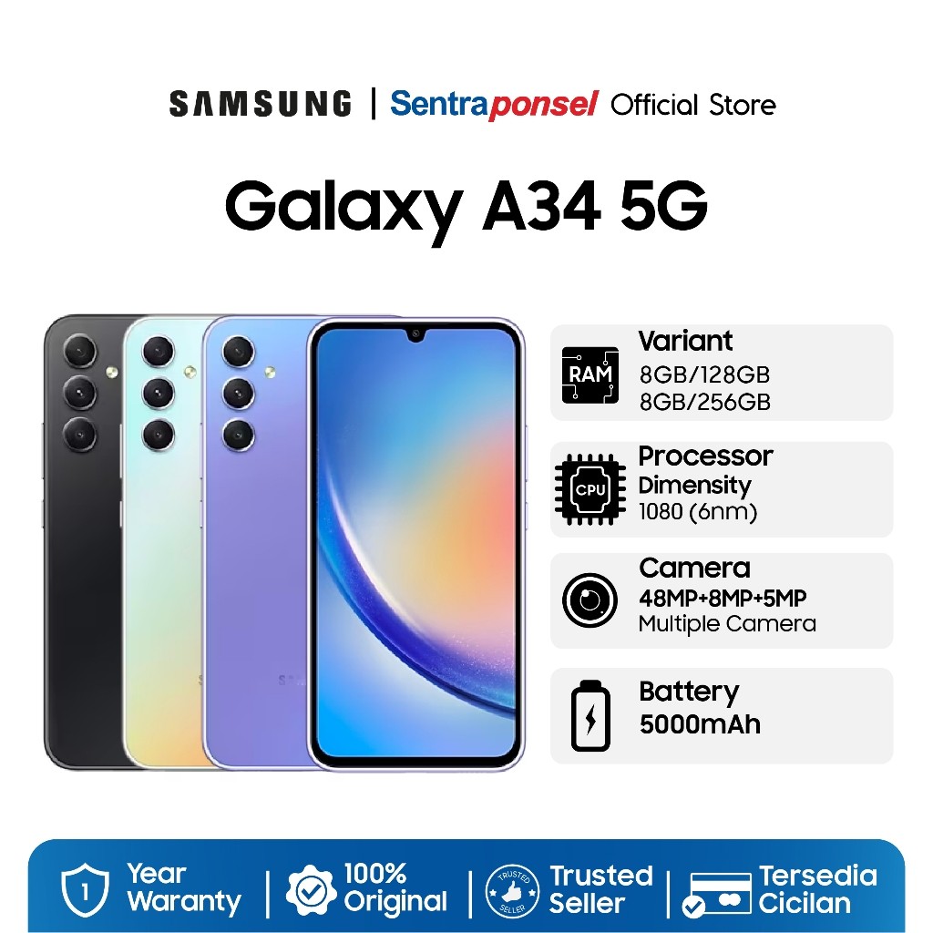 Galaxy A34 5G 8/256GB 2