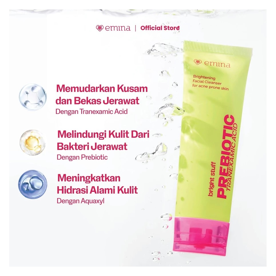 Paragon Technology and Innovation Emina Bright Stuff Prebiotic Tranexamic Acid Brightening Facial Cleanser