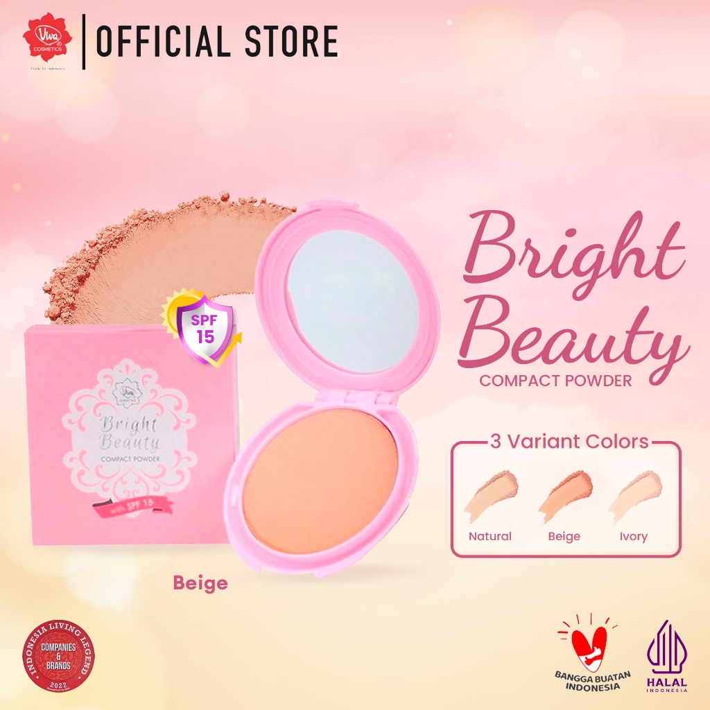 Bright Beauty Compact Powder with SPF 15 Natural 3
