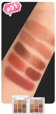 Beauty Source Indonesia SANIYE  9 Colors Ice Cube Eyeshadow Palette E0925 #1
