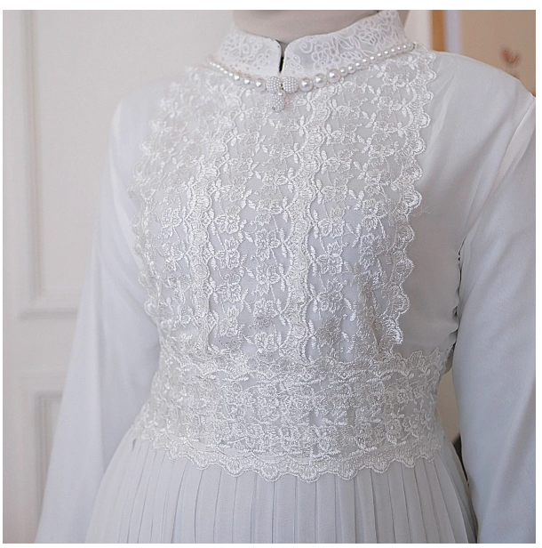 Agnes Hijab Agnes Hijab Agacia Dress Gamis Putih