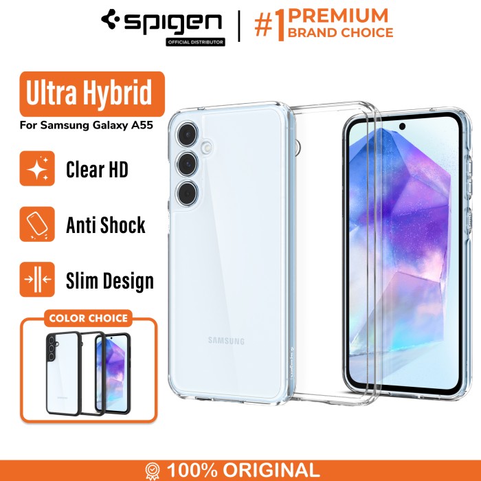 Spigen Ultra Hybrid Slim Clear Cover Casing for Samsung Galaxy A55 4