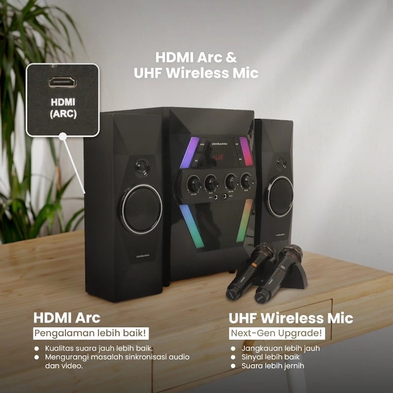 Simbadda® 2.1 Multimedia Speaker CST 9000N+