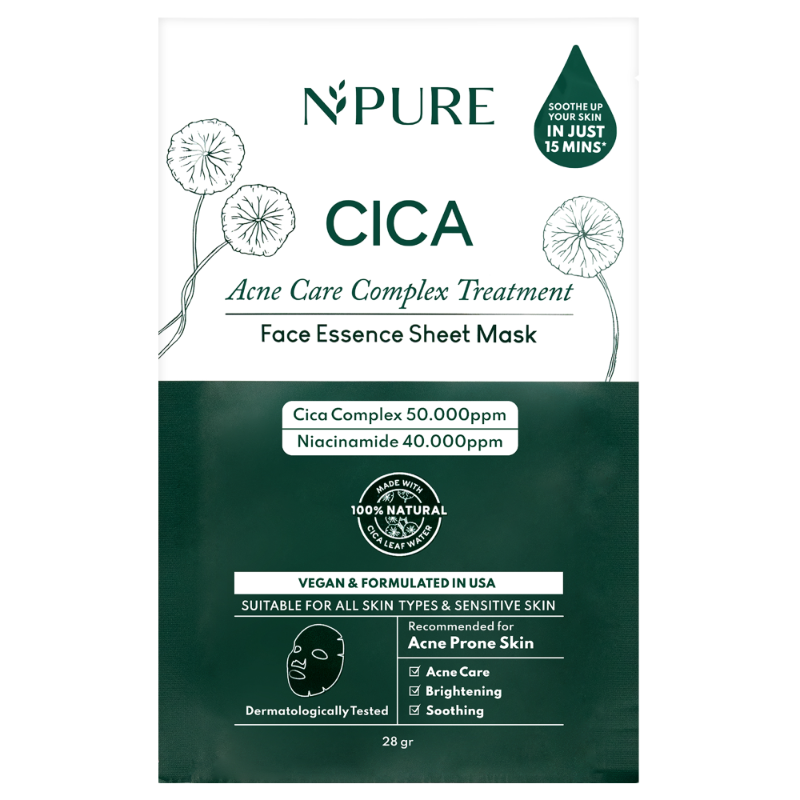 N'PURE ｜ Cica Face Sheet Mask