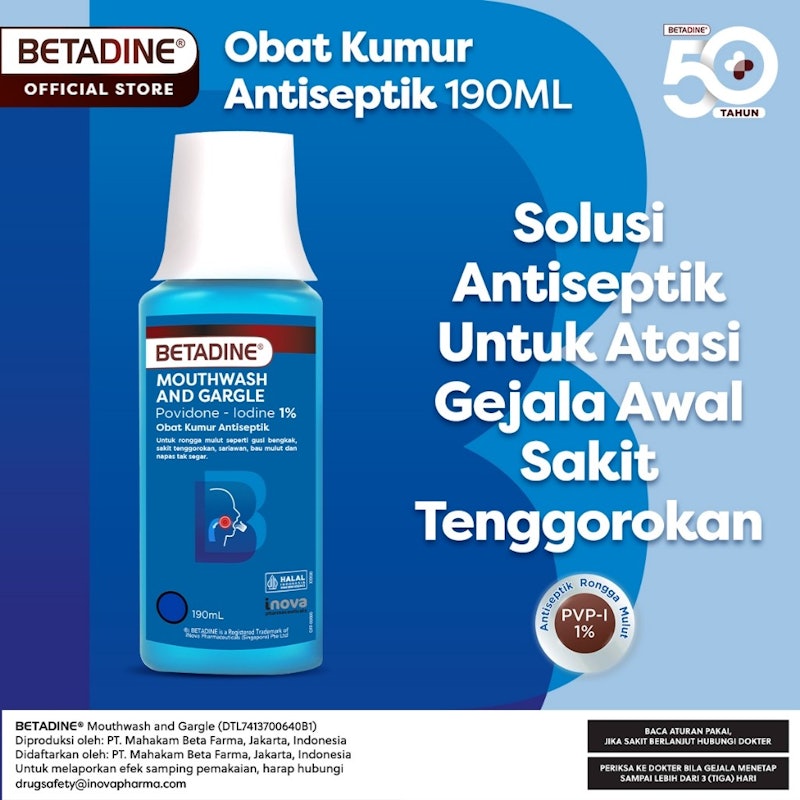 Betadine Mouthwash and Gargle 2