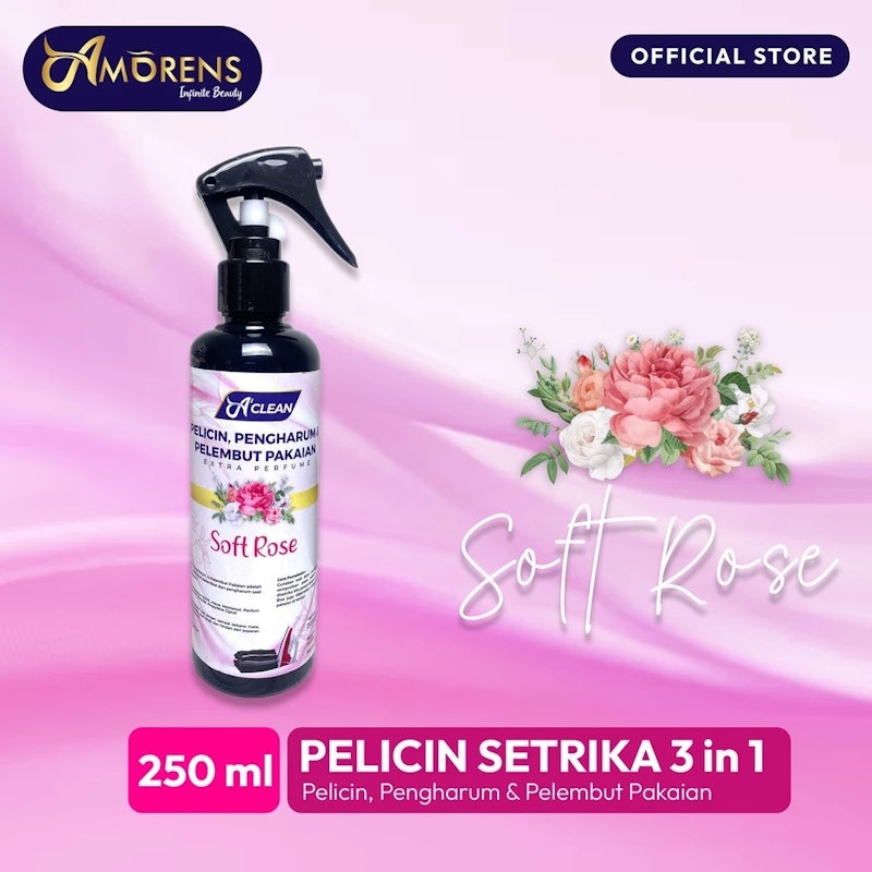 AMORENS Pelicin Pengharum Pelembut Pakaian Soft Rose 2