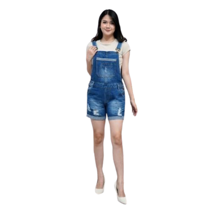 Baju Kodok Overall Jeans 2