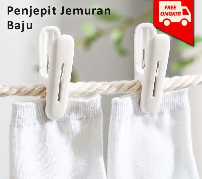 TATARUMA Mono - Penjepit Jemuran Baju Estetik Putih