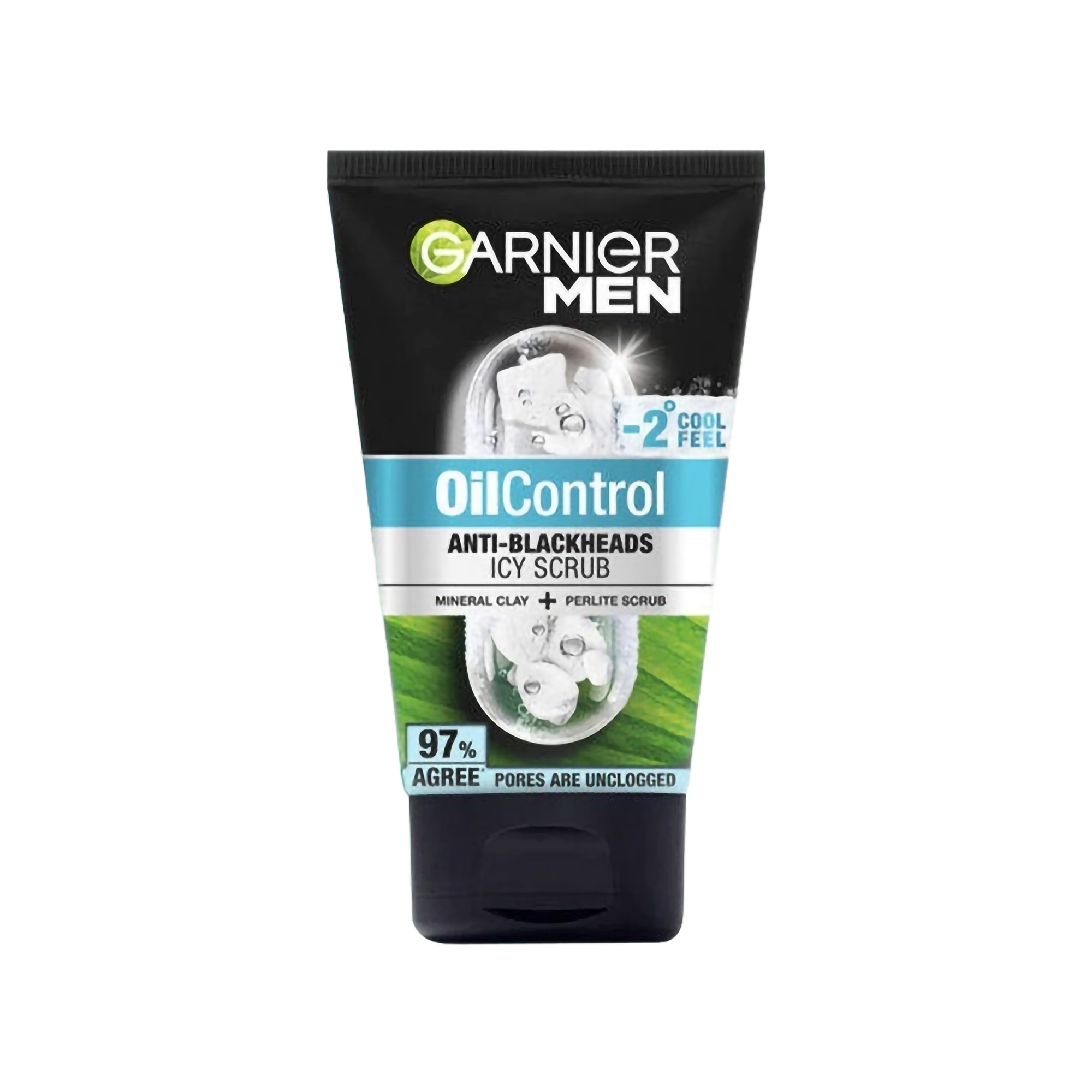 Garnier Men ｜ Oil Control Anti Blackheads Brightening Icy Scrub 100 ml