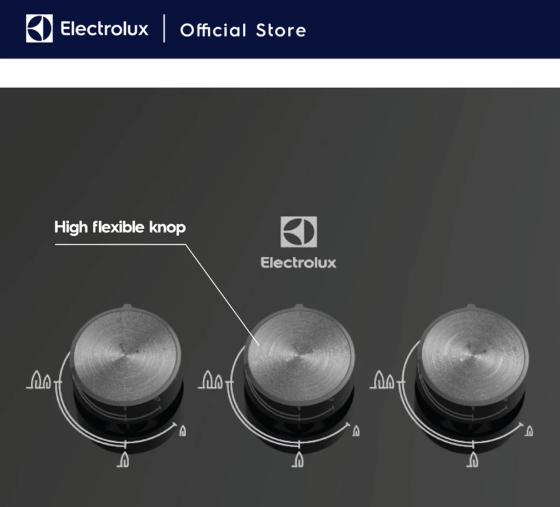 Electrolux Electrolux Kompor Gas Tanam UltimateTaste 300 dengan 3 Tungku 90cm EHG9330BE