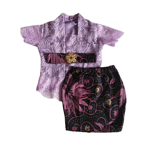 Setelan Kebaya Kutubaru Furing Rok Span Pendek