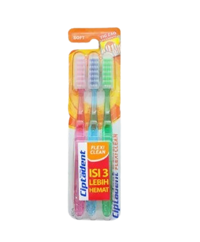 Sikat Gigi Flexi Clean Soft 3 pcs 1