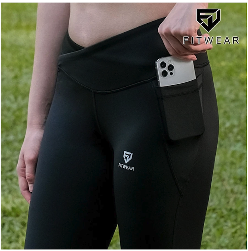 Fitwear Legging Layla V-Waist 7/8 2 Pocket Compression 2