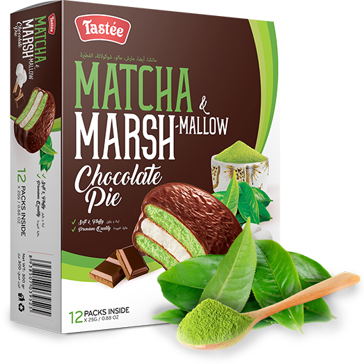 Lotus Gourmet Tasteé Matcha Marshmallow Chocolate Pie
