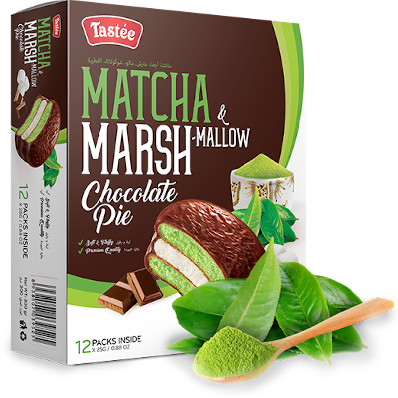 Tasteé Matcha Marshmallow Chocolate Pie 2
