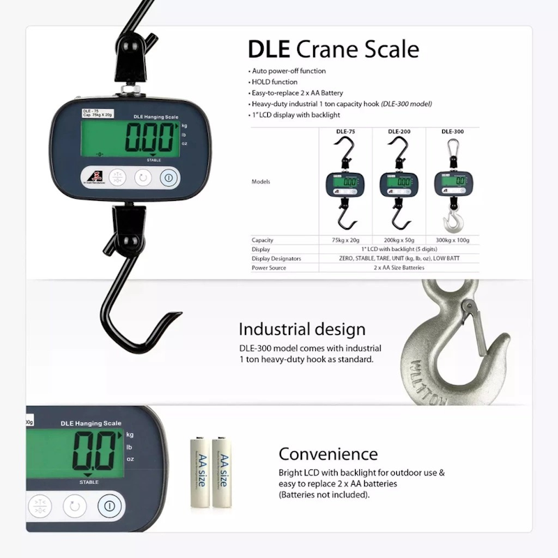 DLE Crane Scale 75 kg 4