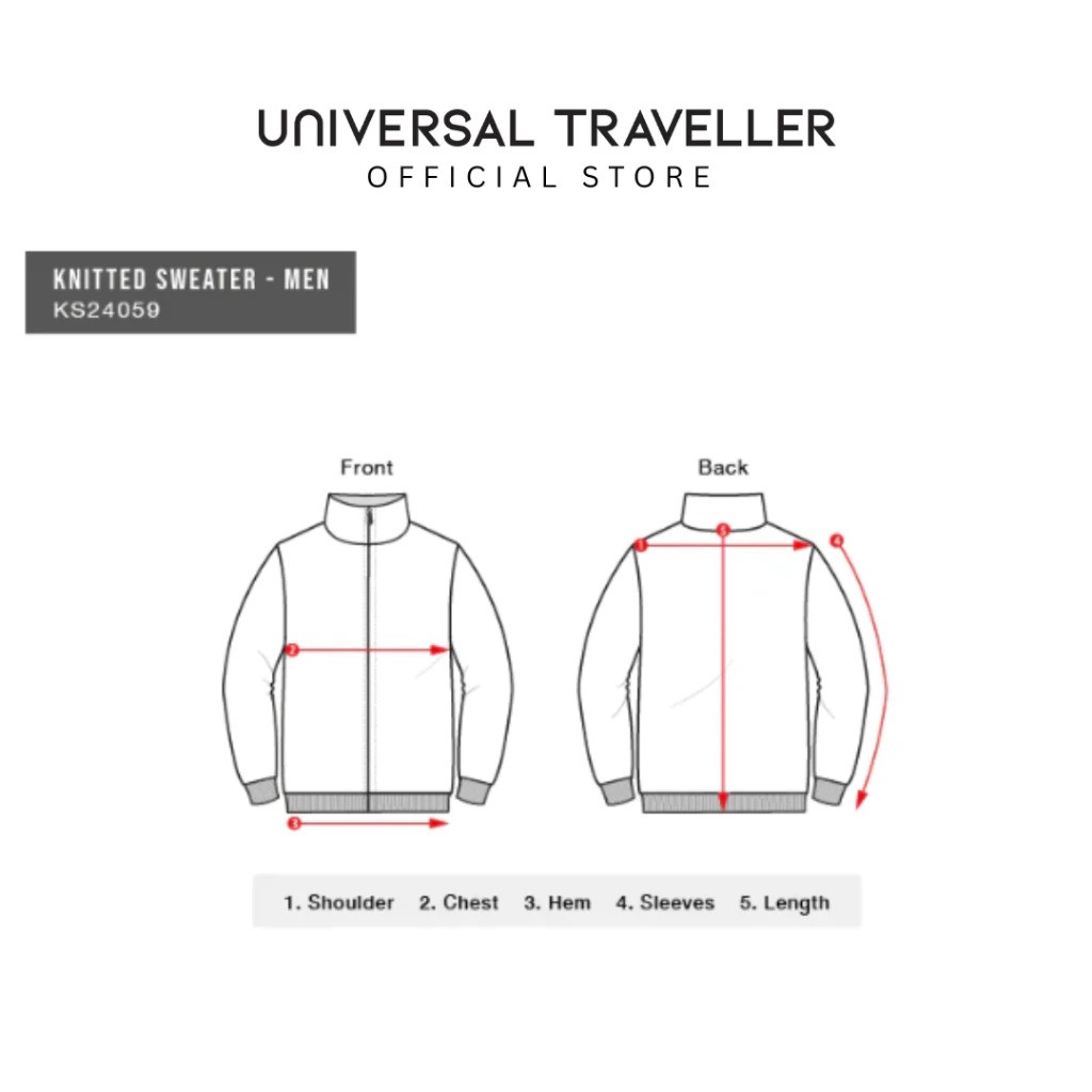  Universal Traveller The Men’s Wool Blend Turtleneck Knitted Sweater KS24059