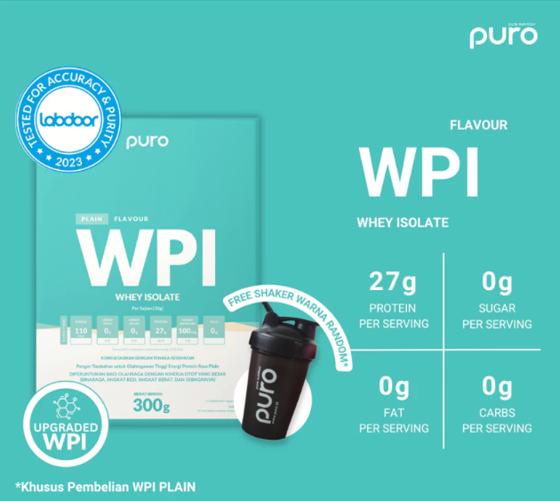Chari Makmur Indonesia Puro ISOPRO WPI Whey Isolate Plain