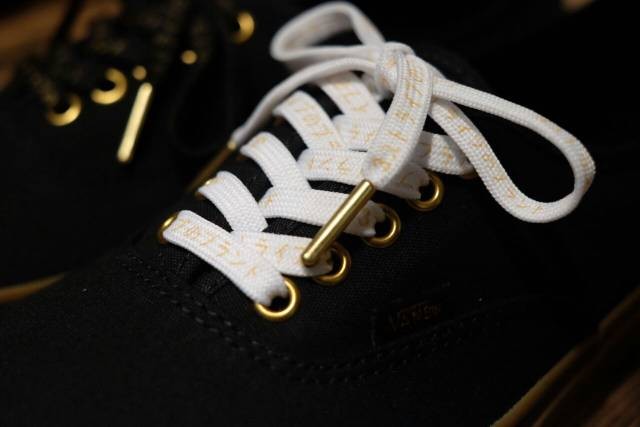 Warp Laces Indonesia Warp Laces Japan Edition Katakana Laces Goldie