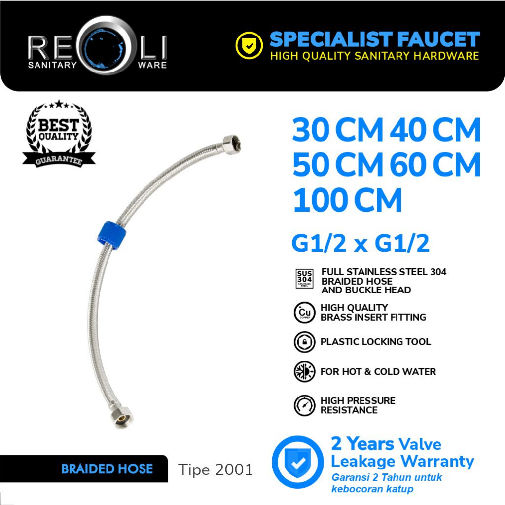Reoli Sanitary Ware REOLI Flexible Hose