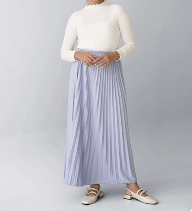 Cotton Inch Kalula Rok Plisket Panjang Wanita 4